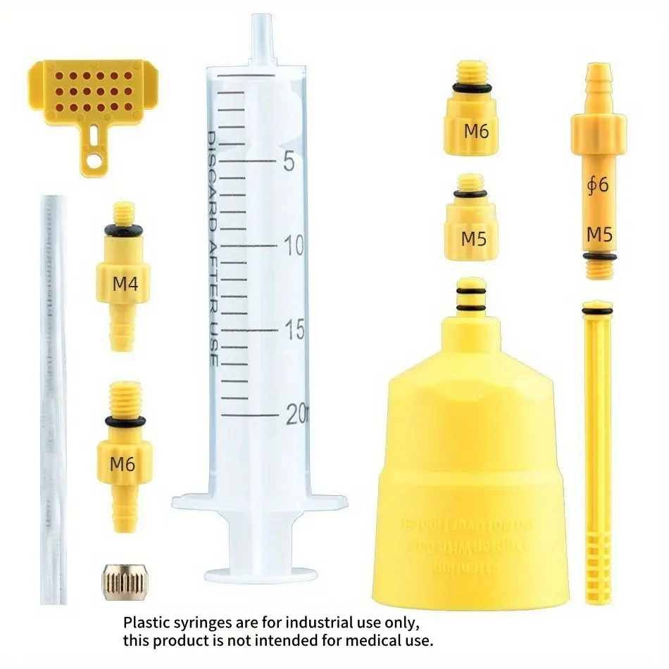 Hydraulic Brake Oil Disc Tool Set, Brake Mtb, Simple Bicycle Refill Drain Funnel Exhaust Connector, Bike Maintenance Kit, Easy to Use