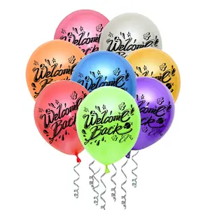 Jumdaq Welcome Back Tropical Balloons for Family Reunions, Back to School, and Army Theme Party