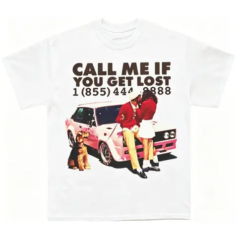 Call Me If You Get Lost T-Shirt, Vintage Graphic Tee, Hip Hop Rap Aesthetic Shirt, Streetwear Unisex Tee# breathable summer casual shirt  # graphic print t-shirt