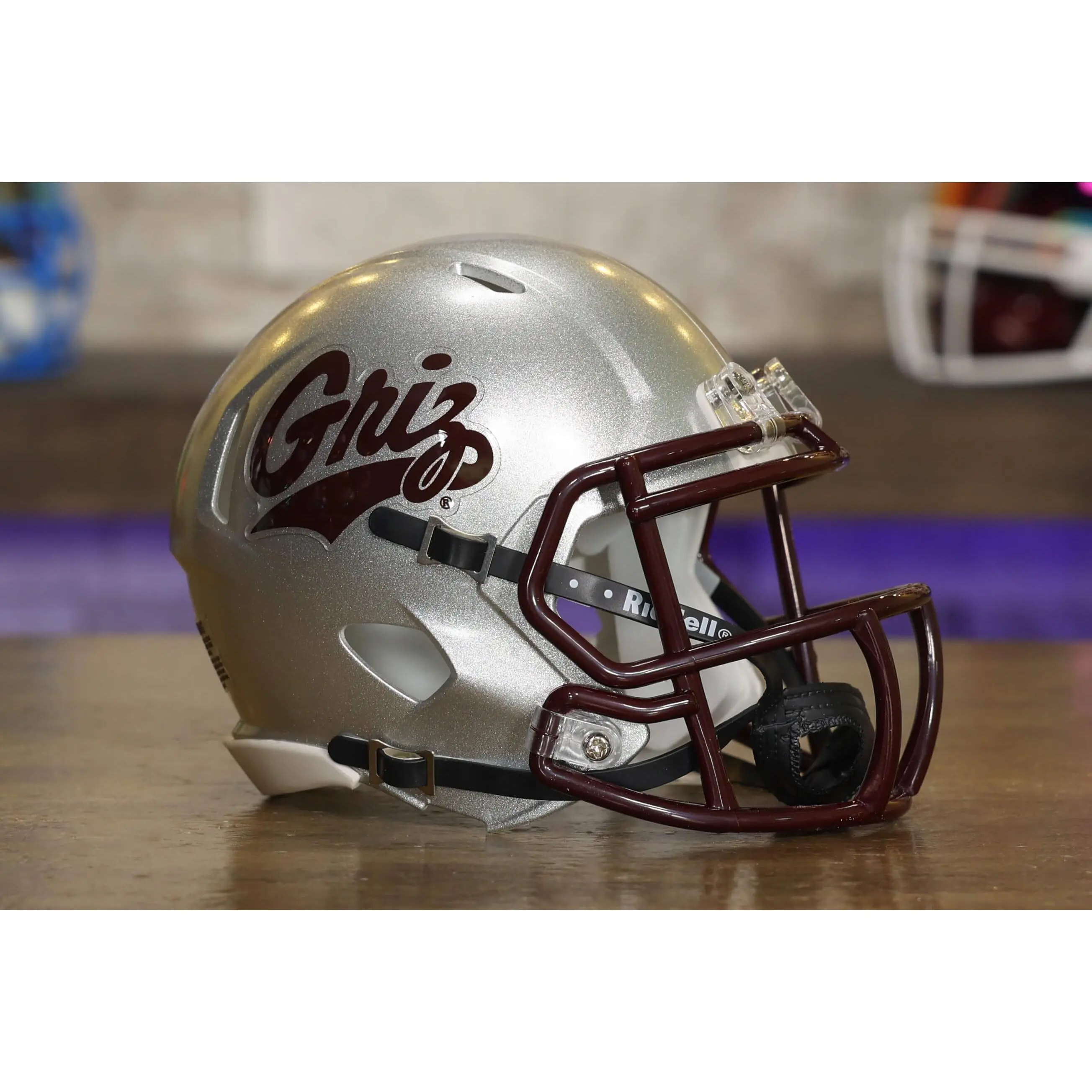 Montana Grizzlies Collectible Helmet, Speed Mini Half-Scale Replica for Fans and Collectors, 6-Inch Desk and Shelf Display