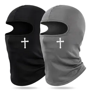 Christian Cross 2 In 1 Summer Ice Silk Neck Gaiter UPF 50+ Sun Protection Breathable Cycling Face Mask