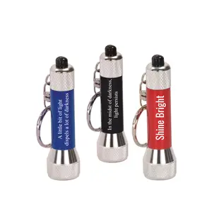Custom engraved LED Flashlight Keychain