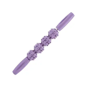 Ergonomic Muscle Roller Stick Plastic Massager for Home, Office, or Travel Use