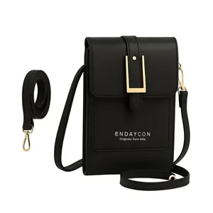 Adjustable Crossbody Strap – Black with Gold Hardware