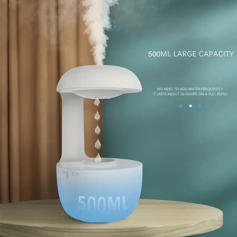 Antigravity Air Humidifier with Levitating Water essentialoildiffuser Organic Vapor
