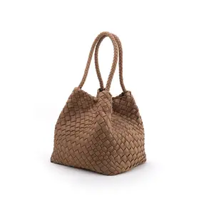 Handwoven Neoprene Convertible Purse: Calliope Mini Tote Parachute Wonton Bag