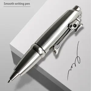 High-end EDC stainless steel fountain pen, creative relaxation writing tool stress-relieving fountain pen, heavy-handed signature pen, lightweight high-end signature and business fountain pen, black ink, business gift fountain pen