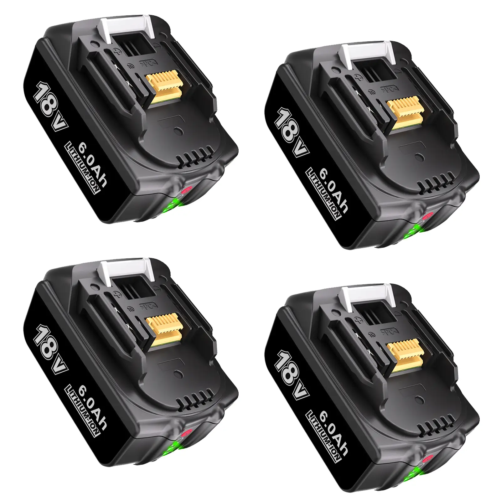 18 Volt Replace for Makita 18V Battery BL1860B, 6000 mAh High Capacity Replacement Batteries Compatible with Makita BL1860B 1820B 1830B 1840B 1850B LX