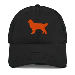 Red Golden Retriever Distressed Hat