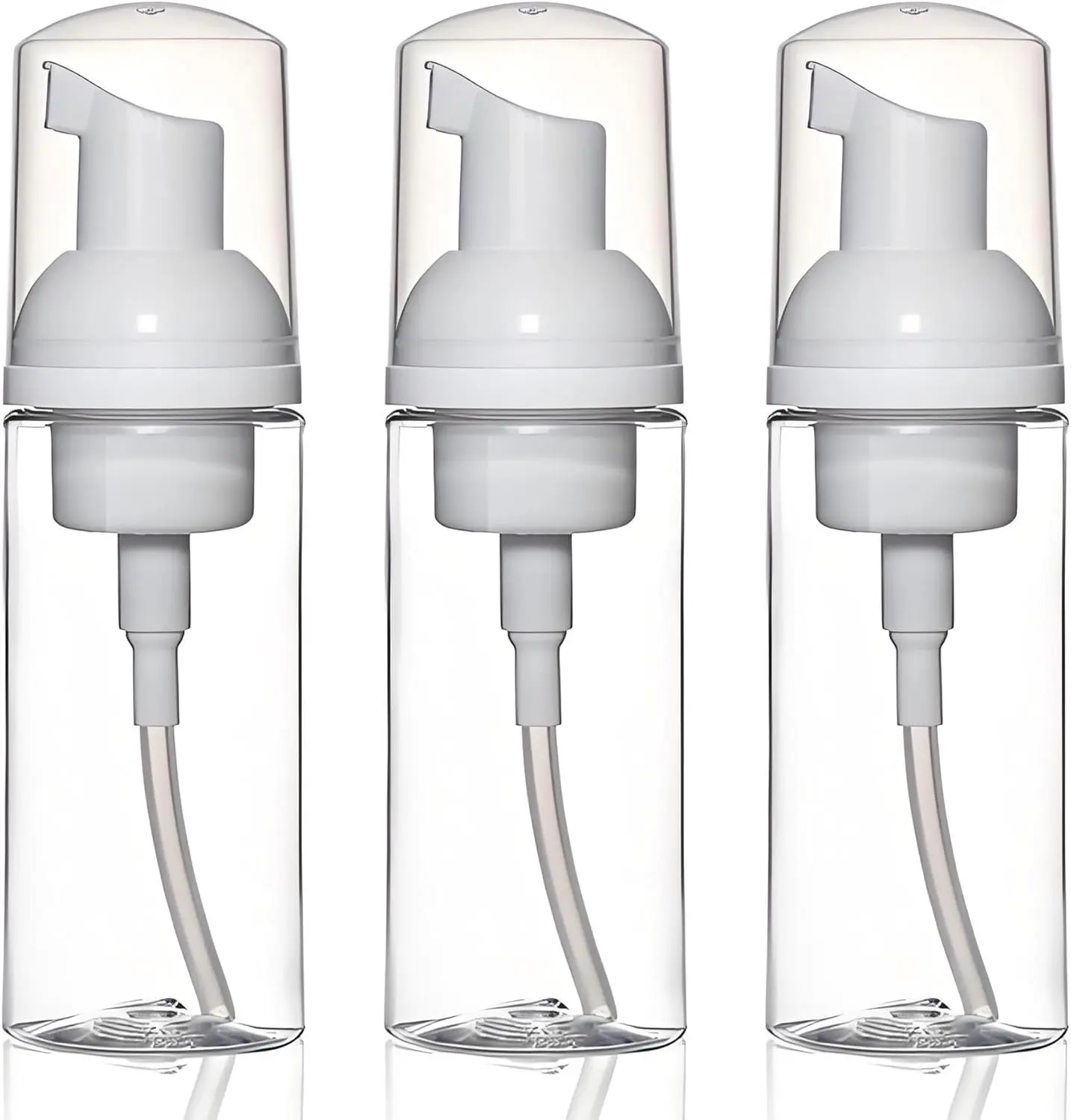 100 ml/3.5 oz Leak-Resistant Foaming Dispenser Bottle 3 count Transparent Empty  Pump Bottles Travel Portable  Bottlel Hand Soap Shampoo Travel Size Mousse & Cleaning Solutions