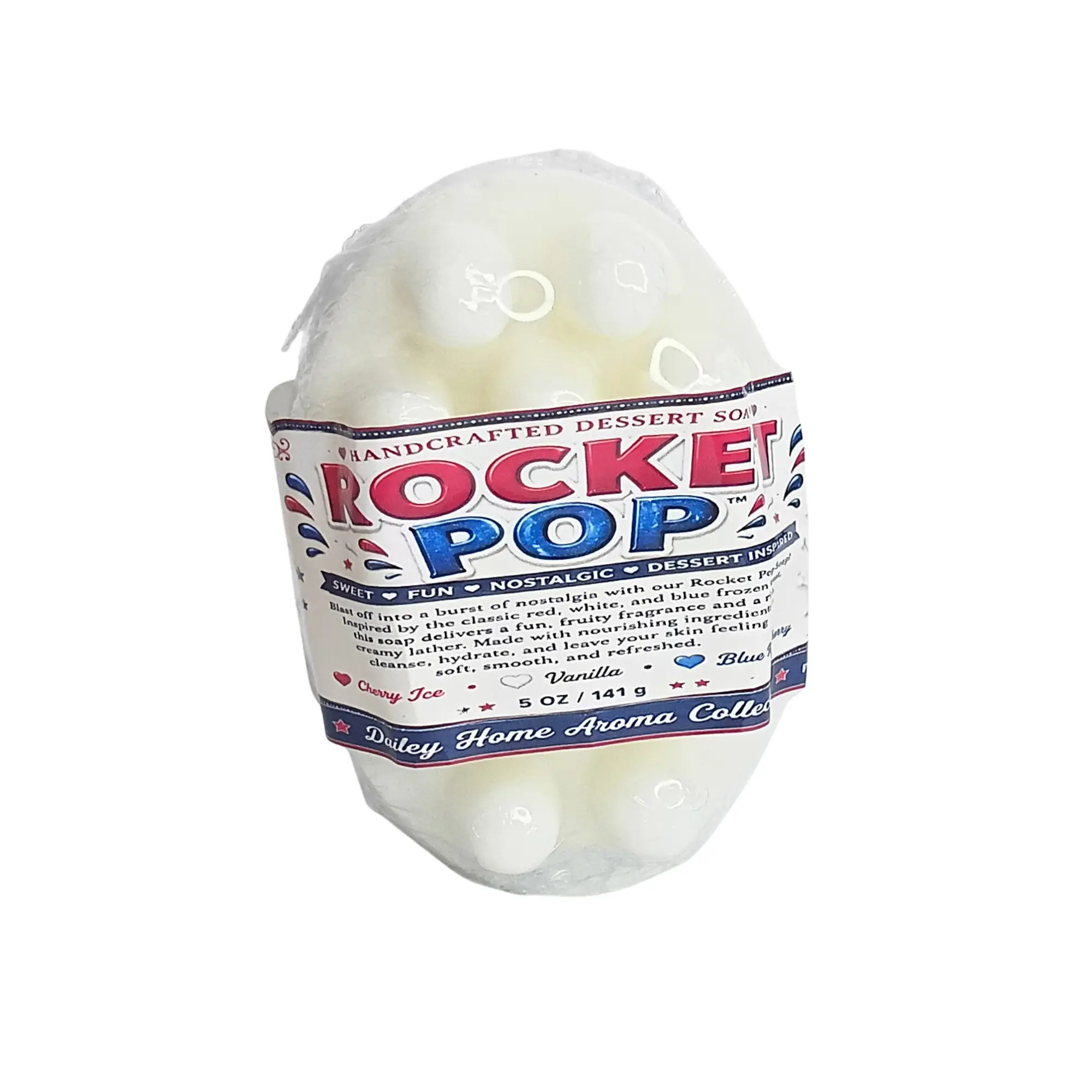 Handcrafted Rocket Pop Soap, Natural Bath Soap for Daily Cleansing, Beauty & Personal Care Body Cleanser