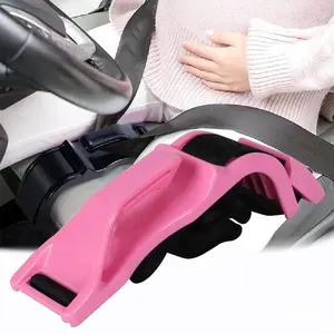 Car Seat Belt Cover for Pregnancy Universal Seatbelt Shoulder Pad Set and Seat Cushion Interior Accessories for Improve Comfort (Pink)