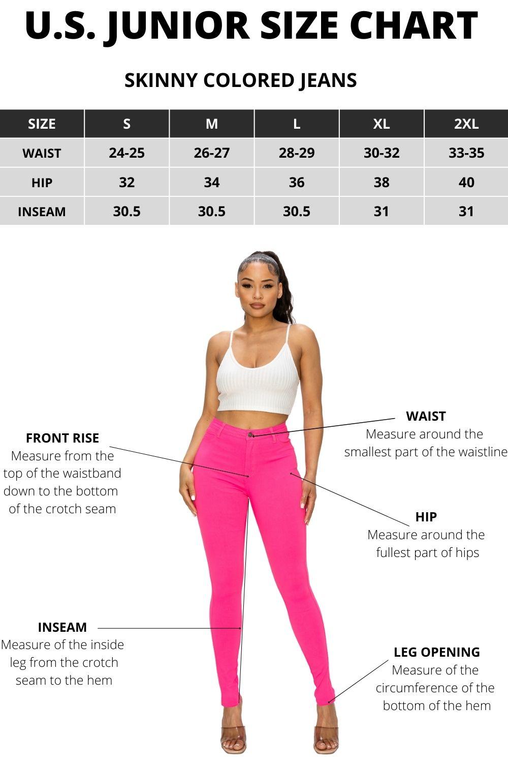 Lily - High Waisted Super Stretchy Back to School Colored Skinny Women's Jeans - Lover Brand Fashion Cotton Fabric Fit Pocket Spandex Polyester Belt