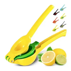 2 in 1 Handheld Metal Lemon Juicer Press Kitchen Hand Lime and Lemon Squeezer