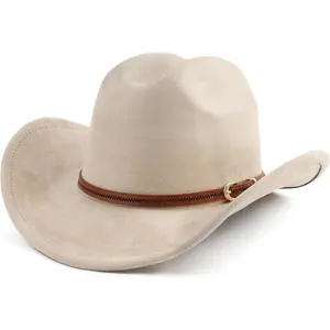 Cowboy Hat for Women and Men Wide Brim Western Cowgirl Hat