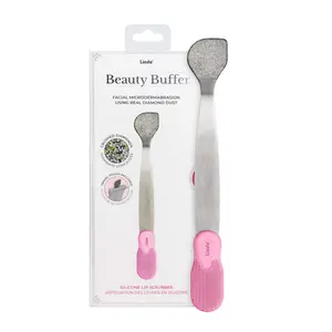 Lindo Beauty Diamond Buffer with Silicone exfoliator with Pouch - Designed in USA Acne Skincare