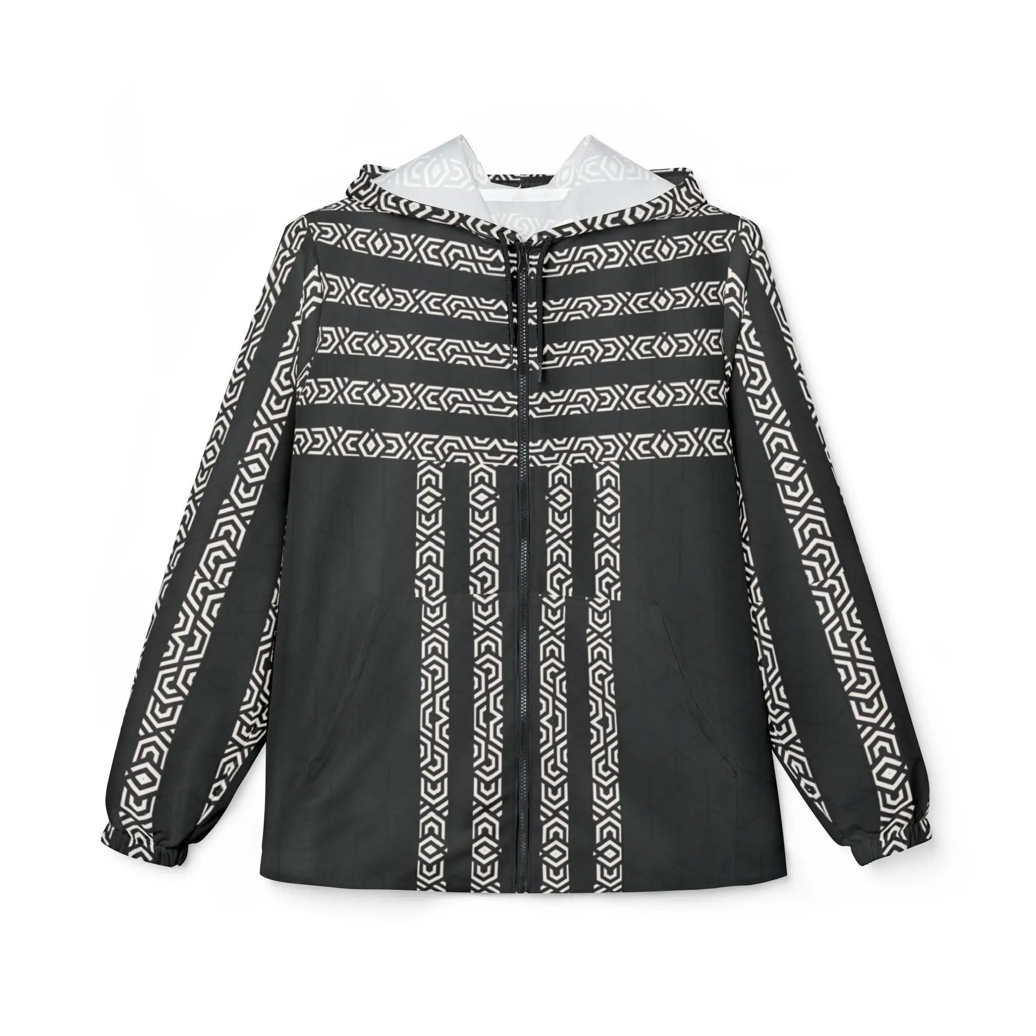 Windbreaker Jacket - White Cube Design