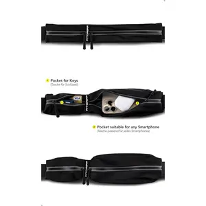 Running Waistpack for Men & Women - Secure Pouch for Storing Phones, Keys, Essentials - Compatible with All Cell Phones for Jogging Fanny