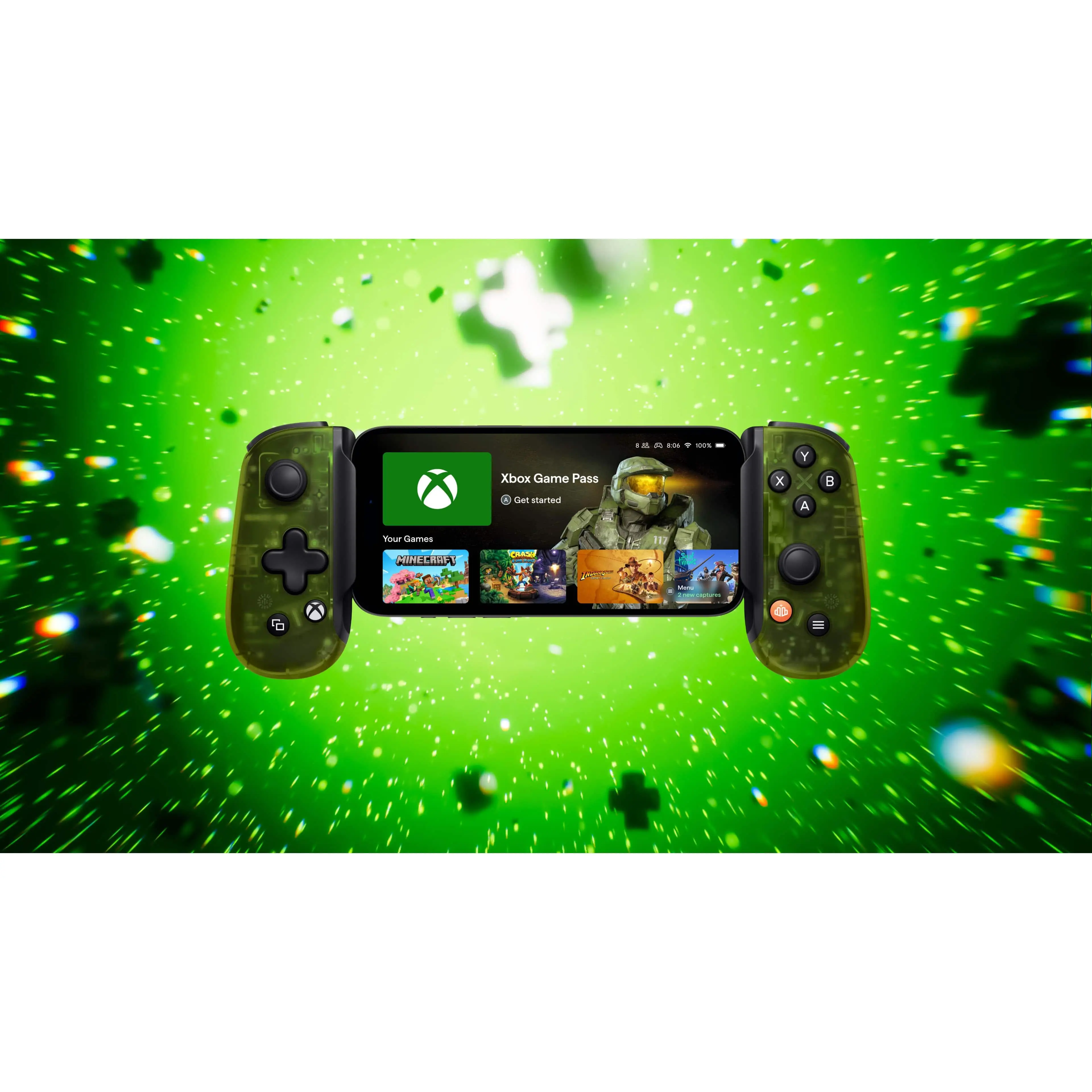 Backbone - One - XBOX Edition (USB-C) - Mobile Gaming Controller for iPhone 15161718 Series and Android - Translucent Green