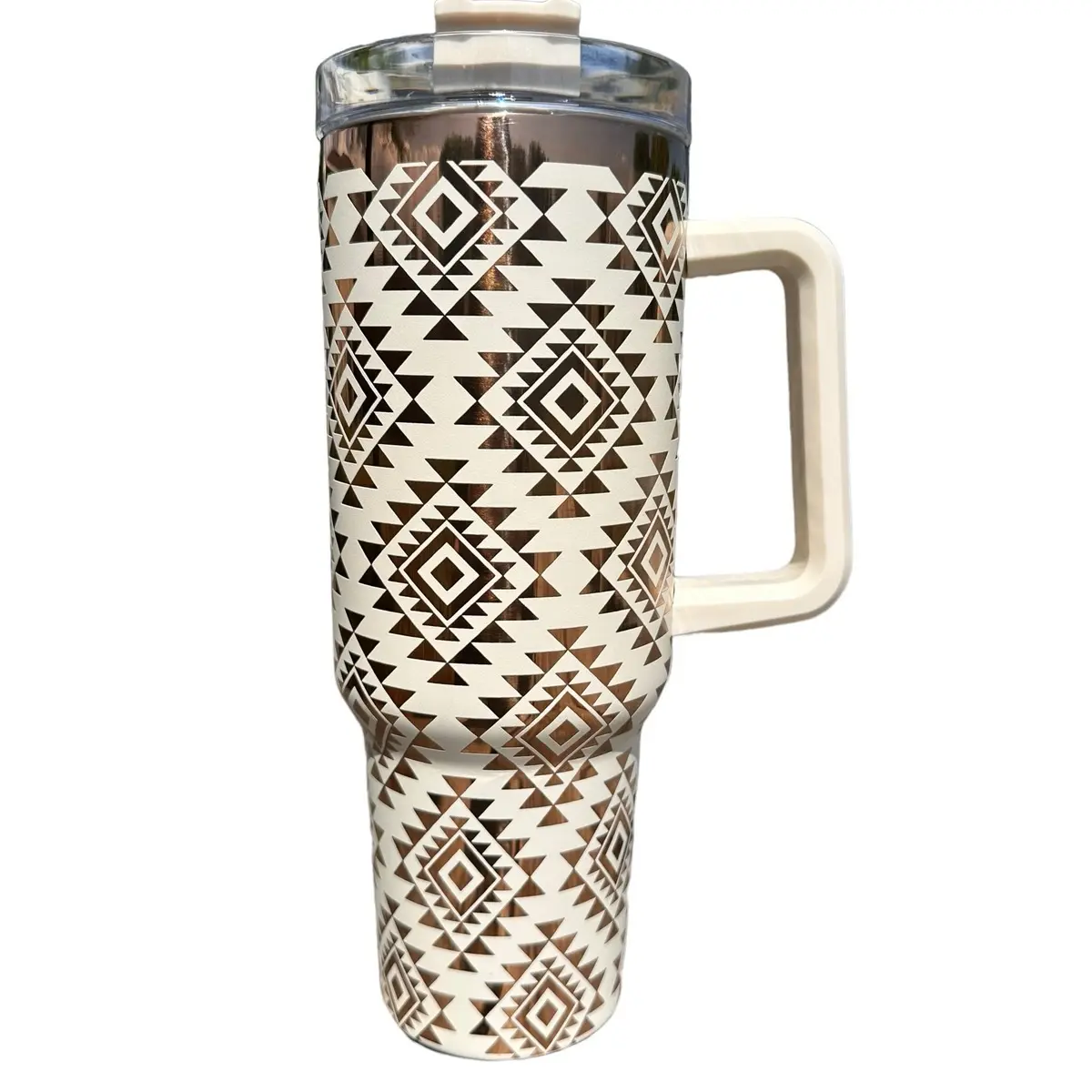 Aztec Style Tumbler - Laser Engraved for Drinks - Bottle, Drinkware