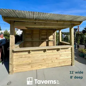 11 x 8 The 7-Up Deluxe (X-LARGE) Backyard Bar by TAVERNS-TO-GO