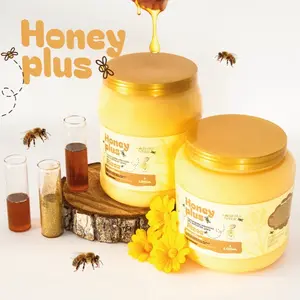 Menta Hair Honey Plus Intensive Treatment for Curly & Wavy Hair 2000 ML Multi Vitamins Formula for High Definition, tratamiento intensivo para rizos con multivitaminas