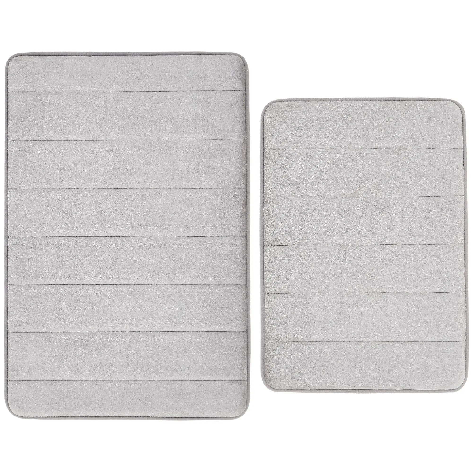 Truly Soft Solid Memory Foam Set of 2 Bath Rug
