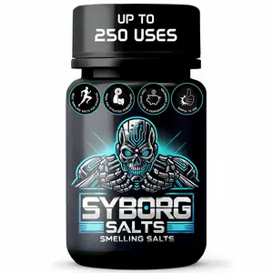 Syborg Smelling Salts | Potent Ammonia Inhalant for Athletes in High Performance Sports |Powerlifting, Hockey, Football, Weight Lifting | Made in The