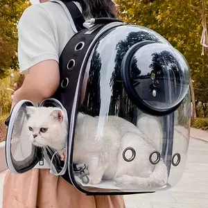 Clear Cat Carrier Backpack, Animal Carrier, Portable Breathable Large Capacity Pet Backpack, Pet Travel Supplies for Outdoor Camping Hiking