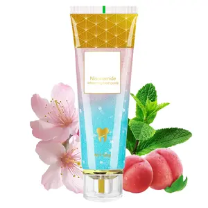 Niacinamide Whitening Toothpaste, YAYASHI niacinamide fresh breath with Natural Gentle Care Deep Stain Removal Cherry Blossom Mint Flavor,bright white tooth