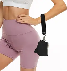 Mini Zip Around Wristlet Wallet for Women Dual Pouch Wristlet Portable keychain wallet Coin Purse Mini Women Coin Pocket