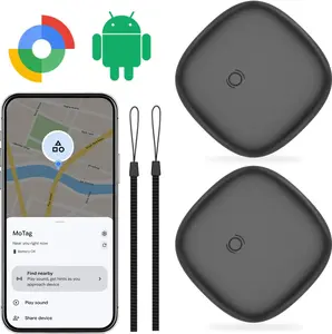 Tracker Tags 2 Pack for Android, Android Air Tracker Tag Compatible with Google's Find Hub App, Luggage Smart Tags for Suitcase, Key, Waterproof Bluetooth Key Finder for Wallet, Bag