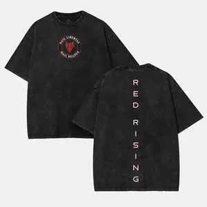Hail Libertas! Hail Reaper! Vintage Red rising Oversized T-Shirt Book Graphic Tee Washed Heavy Cotton Tshirt, red rising soft clothing merch, Unisex Booktok gift Womenswear Top