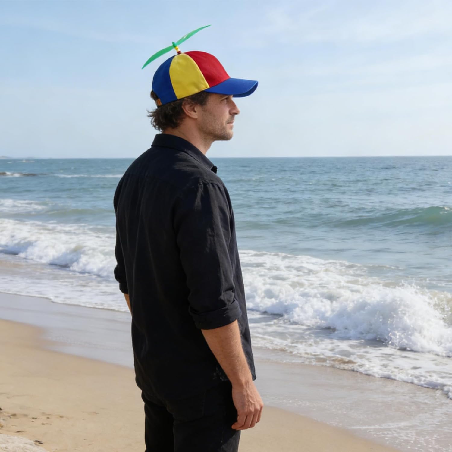 Colorful Propeller Hat Baseball Cap: Funny Adjustable Helicopter Cap Propeller Hat Adult Snapback Baseball Hat