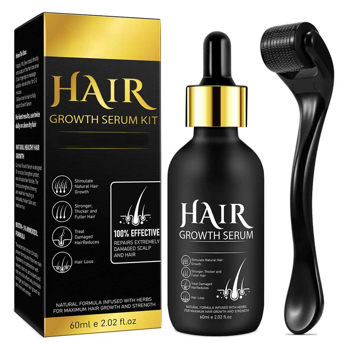 Hair Serum Set + Hair Roller