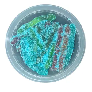 Michaelacandyzz Sour Bluerasberry Gummy Snakes 8 oz - Fun Colorful & Delicious Vibrant Flavors for Everyone Sweet Snack