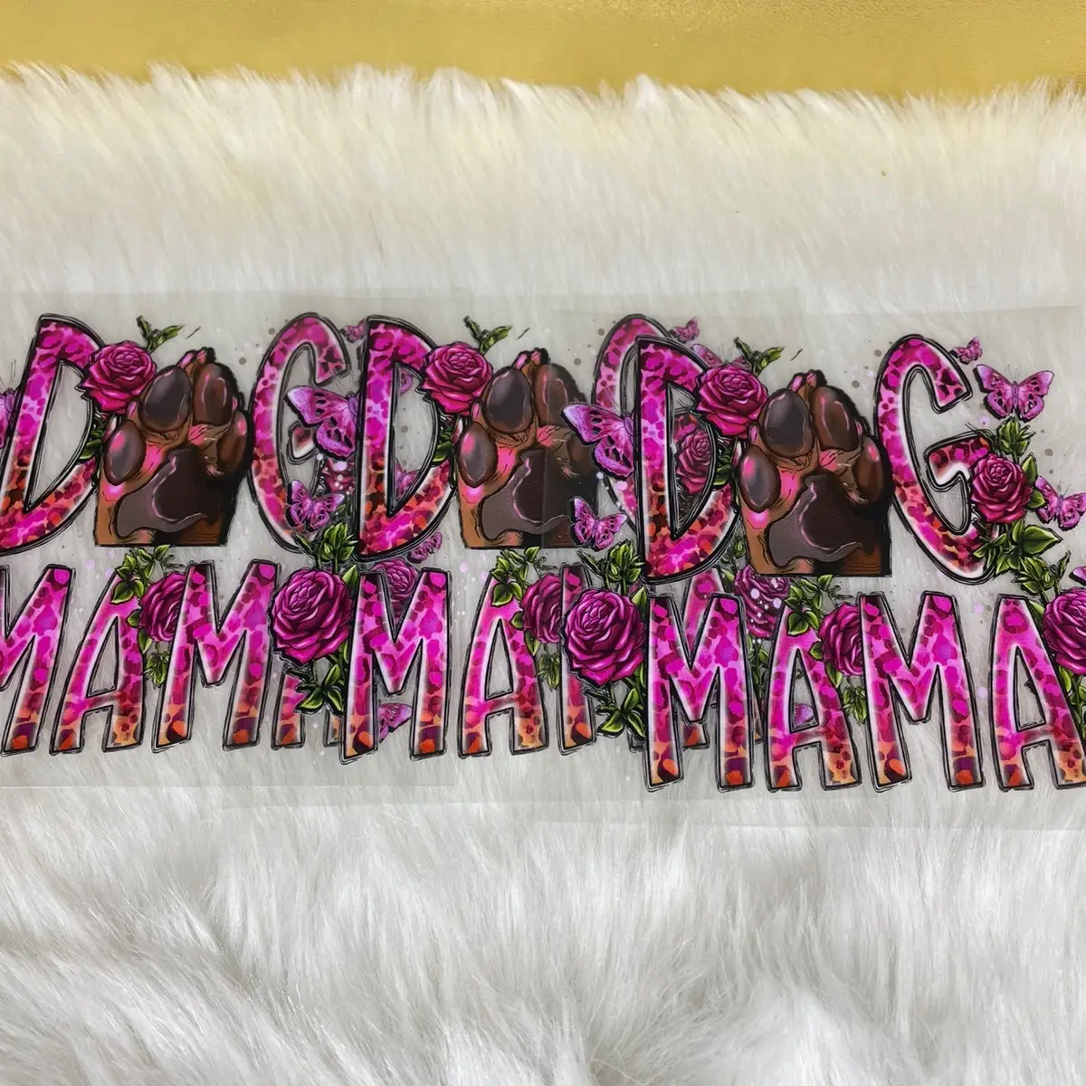 Dog Mama Decal 4x4 Uv Dtf