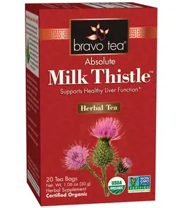 Bravo Tea Organic Milk Thistle herbal tea caffeine free