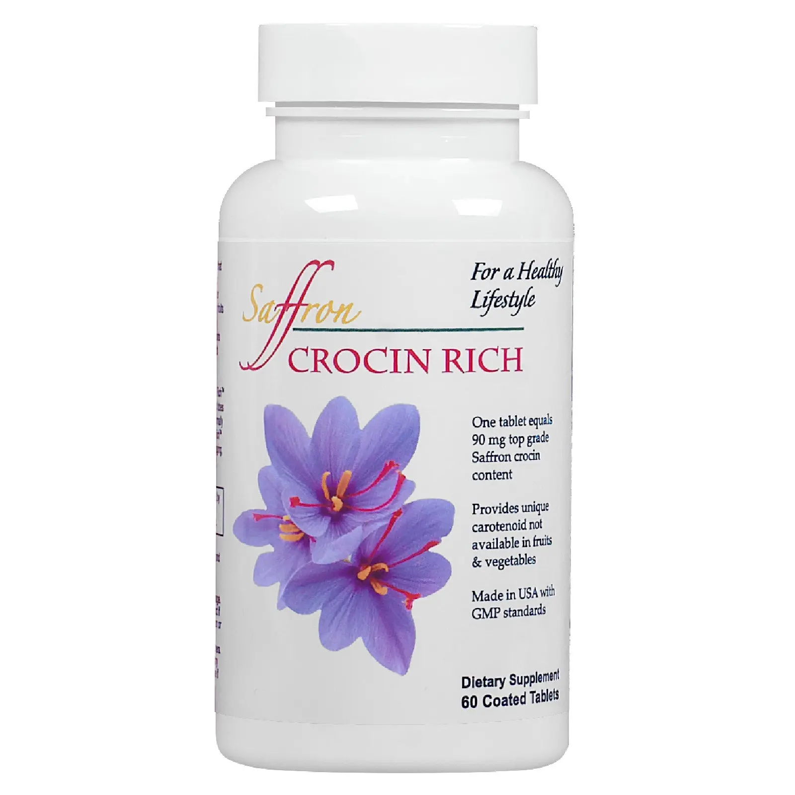 Eye Health Supplement for Vision & Eye Pressure Support | CROCIN RICH (60 Tablets)