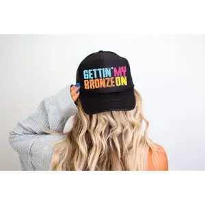 Gettin’ My Bronze On- Black Unisex Foam Trucker Hat