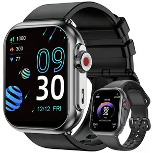 1.85" Fashion Touch Screen Smart Watch with Answer/Make Calls/Message Reminder, Multifunctional Fitness Watch with 100+ Sports Modes, DIY Watch Dials, Smart Watches for iPhone/Andriod, Activity Tracker for Men Women