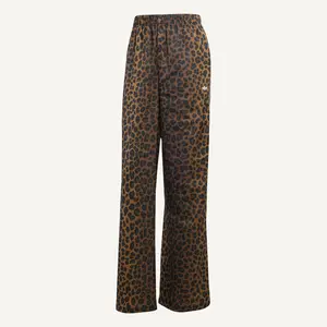 Adidas Originals Women's Cheetah Print Wide Leg Satin Pants, KA2666