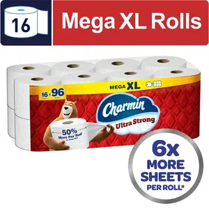 Charmin Ultra Strong Toilet Paper 16 Mega XL Rolls, 330 Sheets Per Roll