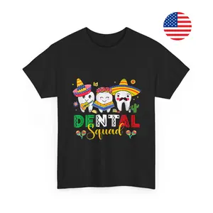 Cinco De Mayo Dental Squad T-shirt Tooth Dentist Mexican Dental Assistant Festival T-Shirt