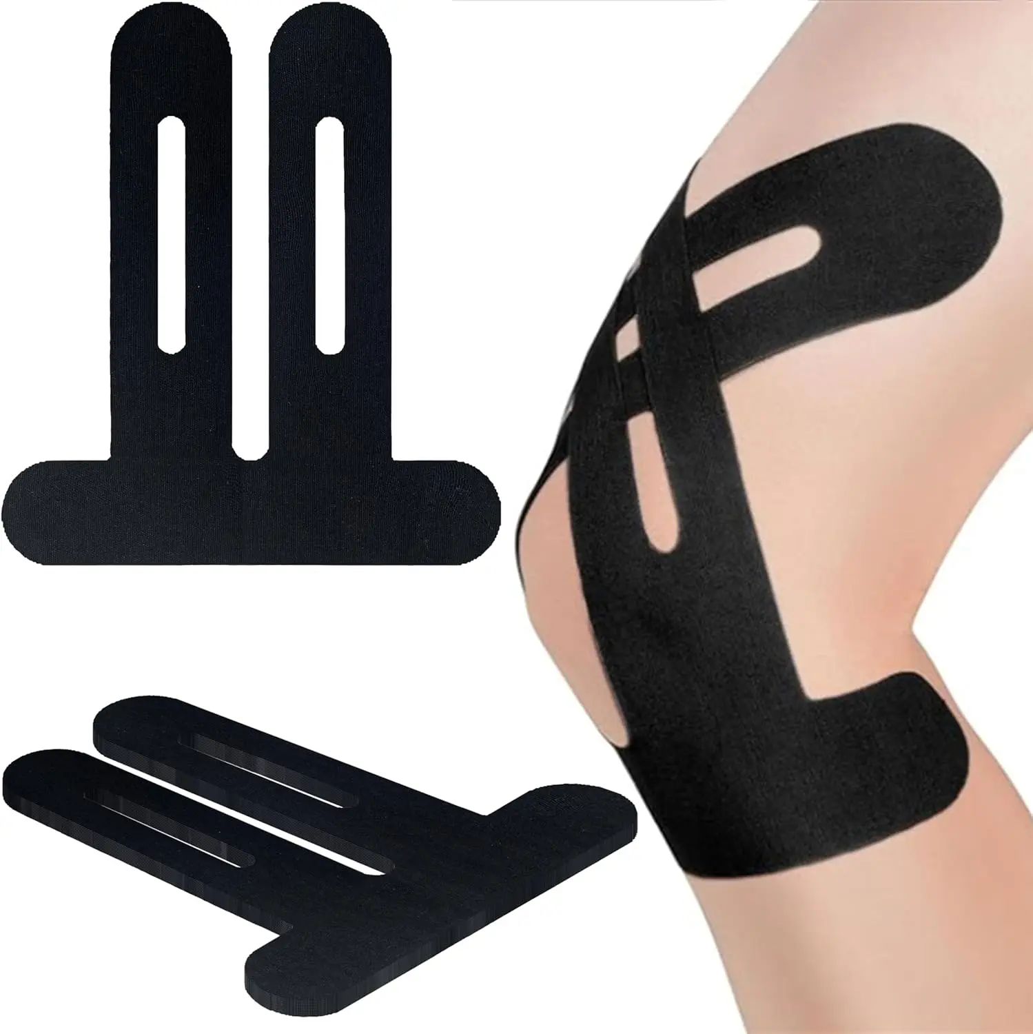 Knee Kinesiology Tape 10PCS – Precut Athletic Tape for Men & Women, Knee Support & Stability for Basketball, Soccer, Volleyball, Running, Marathon, Waterproof & Latex-Free summerwins Knee Wrap Knee Strap Knee Supporter Knee Sleeve