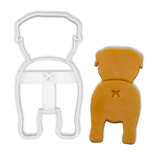 Rottweiler Butt Cookie Cutter 3D Printed 4 Inch Corgi Cookie Cutter for Baking Treats, Cookies & Clay Creations - Fun Dog-Themed Baking Tool Tin