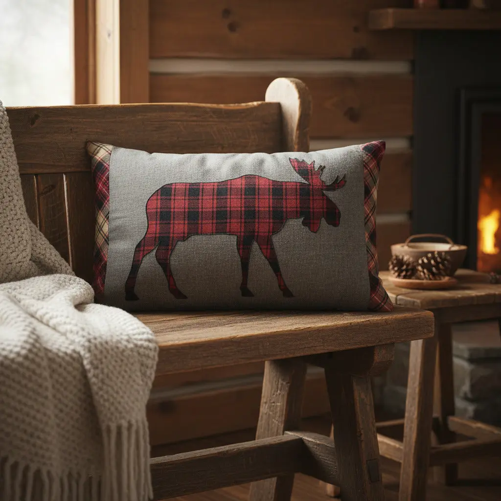 Boone Trace Moose Pillow