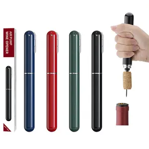 The wine corkscrew, a pneumatic cork opener with a tin foil knife for cutting wine bottles, can easily open wine bottles without damaging the cork. It is effortless and won't damage the cork, making it a small gift for wine lovers Home Bar Accessories