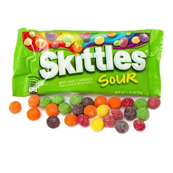Sour Skittles Candy 1.8-Ounce Packs: 24-Piece Box Sour Skittles Candy 1.8-Ounce Packs: 24-Piece Box