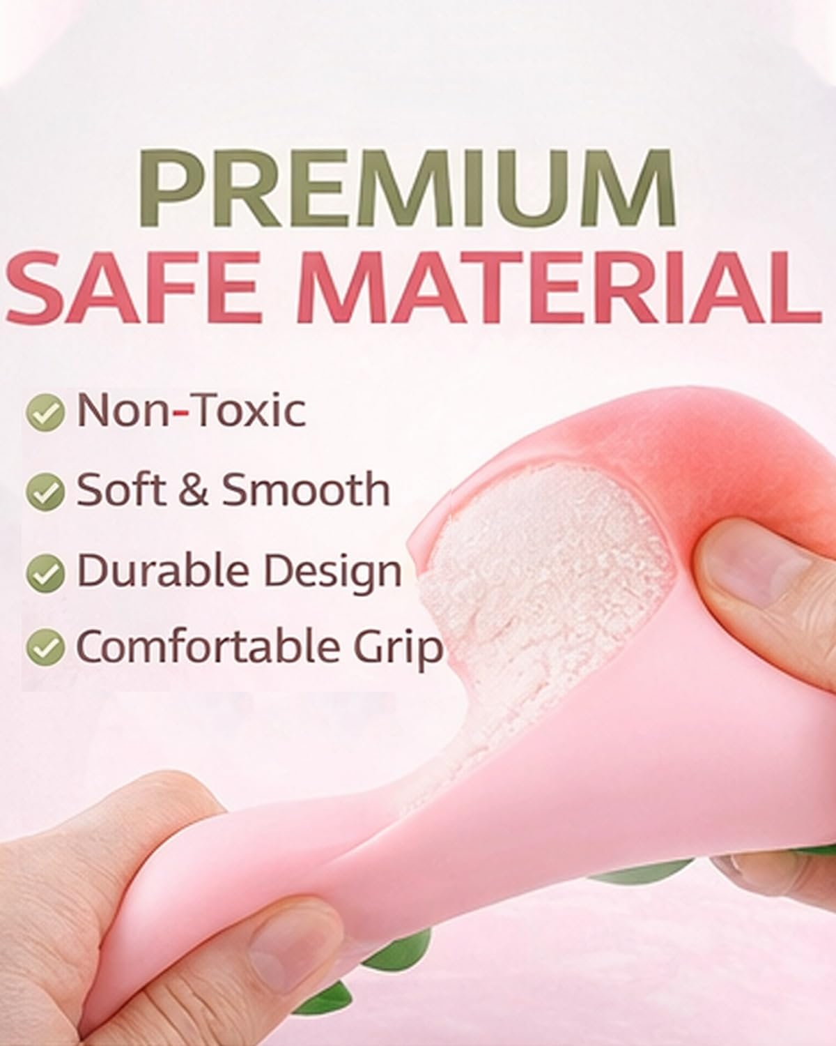 Transparent Peach Squishy Stress Relief Toy – Slow Rebound Soft Squeeze Peach for Adults, Sensory Fidget, Anxiety & Stress Relief, Fun Desk & Home Relaxation Gift carrot balloon wax slime dumpling salted butter